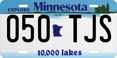 MN license plate 050TJS