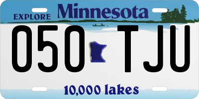 MN license plate 050TJU