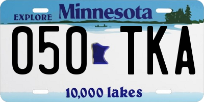 MN license plate 050TKA