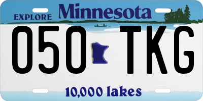 MN license plate 050TKG