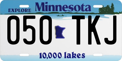 MN license plate 050TKJ