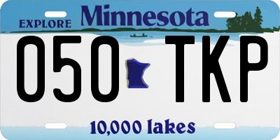 MN license plate 050TKP