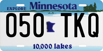 MN license plate 050TKQ