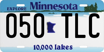 MN license plate 050TLC