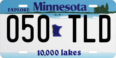 MN license plate 050TLD