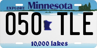 MN license plate 050TLE