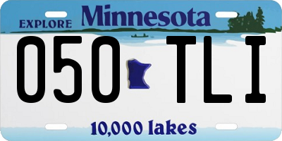 MN license plate 050TLI