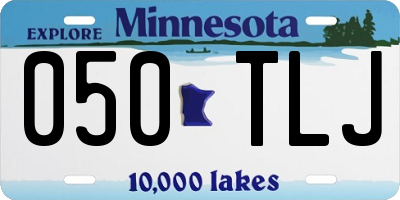 MN license plate 050TLJ