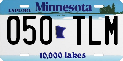 MN license plate 050TLM