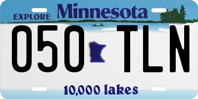 MN license plate 050TLN