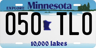 MN license plate 050TLO