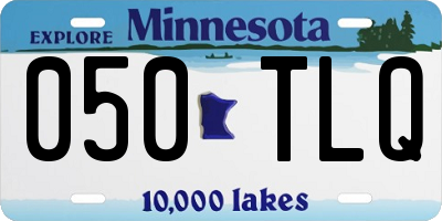 MN license plate 050TLQ