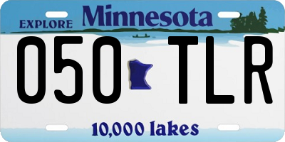 MN license plate 050TLR