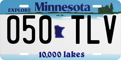 MN license plate 050TLV