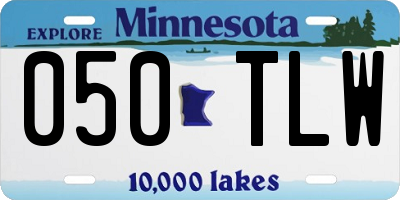 MN license plate 050TLW