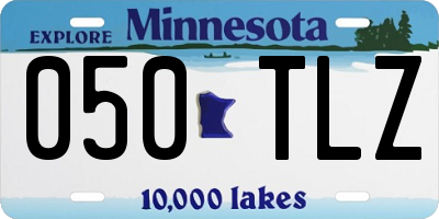 MN license plate 050TLZ