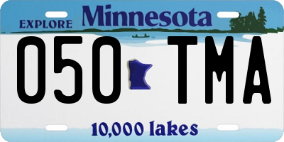 MN license plate 050TMA
