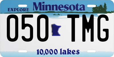 MN license plate 050TMG