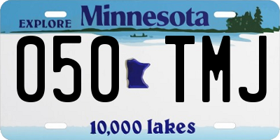 MN license plate 050TMJ