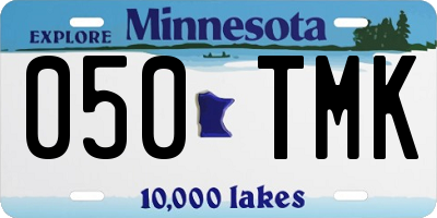 MN license plate 050TMK