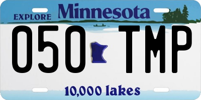 MN license plate 050TMP