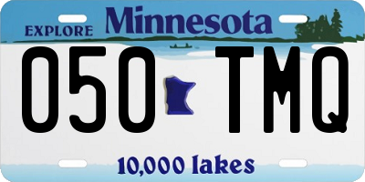 MN license plate 050TMQ