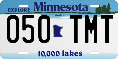 MN license plate 050TMT