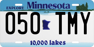MN license plate 050TMY