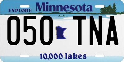 MN license plate 050TNA