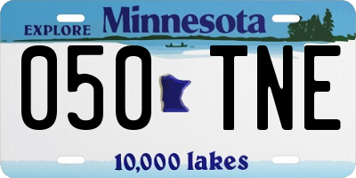 MN license plate 050TNE