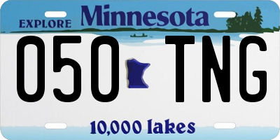 MN license plate 050TNG