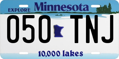 MN license plate 050TNJ