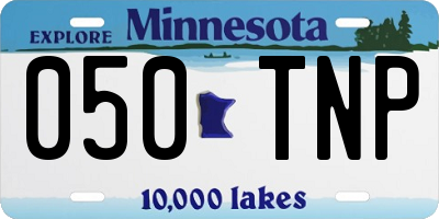 MN license plate 050TNP
