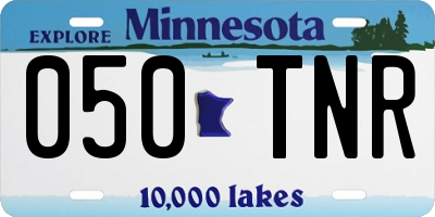 MN license plate 050TNR