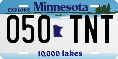 MN license plate 050TNT