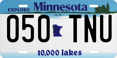 MN license plate 050TNU