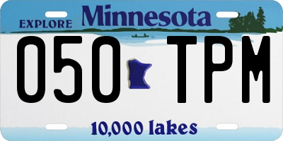 MN license plate 050TPM