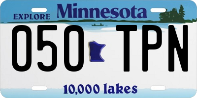 MN license plate 050TPN