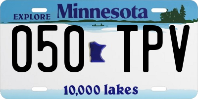 MN license plate 050TPV