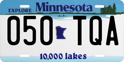 MN license plate 050TQA