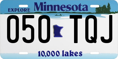 MN license plate 050TQJ