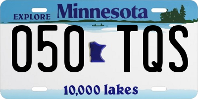 MN license plate 050TQS