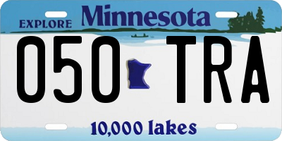 MN license plate 050TRA