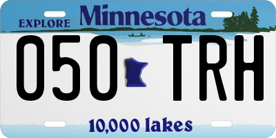 MN license plate 050TRH