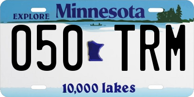 MN license plate 050TRM