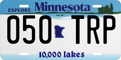 MN license plate 050TRP