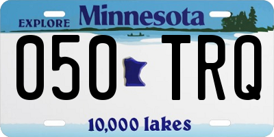 MN license plate 050TRQ