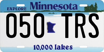 MN license plate 050TRS