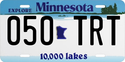 MN license plate 050TRT