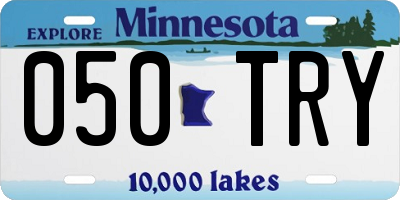 MN license plate 050TRY
